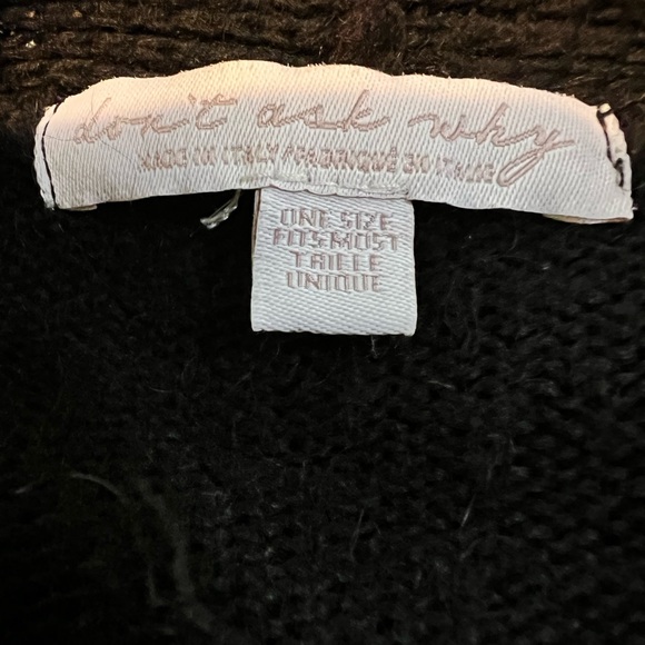 Don’t Ask Why made in Italy long OSFM black button cardigan. Long sleeves - Picture 6 of 6